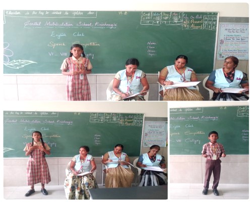 English Elocution - VI to VIII Category