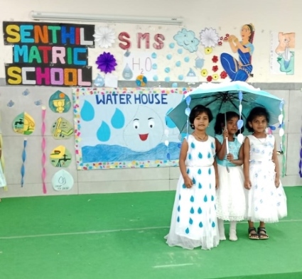 "Save Water" -The Water House presented a captivating assembly, featuring talented KG-5 students. The event aimed to raise awareness about the importance of water conservation and promote eco-friendly habits.