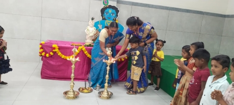 A Joyful Start! 
On June 4, 2025, our UKG tiny tots embarked on a new academic journey with enthusiasm and excitement.
