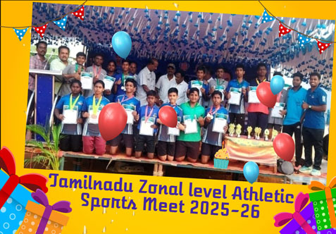 Our Senthil Matric School Participated in Zonal Athletic Meet 2025-26. Total school participated in Krishnagiri zone -27. Senthil Matric School Overall secured 3rd place With 51 Points.