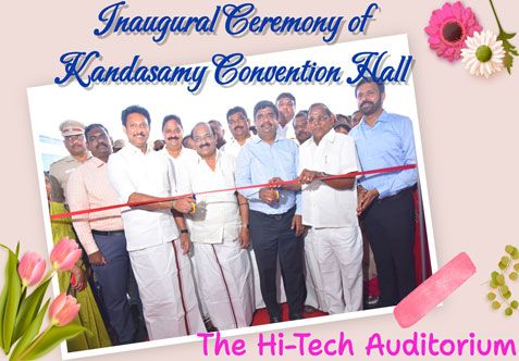 Senthil Matric School proudly inaugurated the Kandasamy Convention Hall – The High Tech Auditorium, a state-of-the-art facility designed to enhance academic and cultural experiences at Senthil Matric School Campus in Krishnagiri.