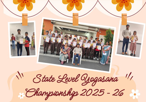 Our Senthil Matric School Students participated in the State Level Yoga Competition 2025 – 26, organized by National Yoga Association Of  India ,which was held in Tirupur on 31st August 2025