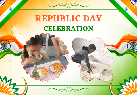 Children from standard 1 to 5, representing the future citizens of India, contributed to the national flag, illustrating their pivotal role in the nation's development.